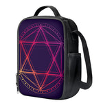 Geometric Star of David Print Crossbody Lunch Bag