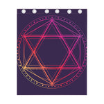 Geometric Star of David Print Curtain