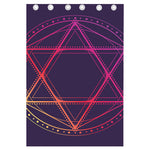 Geometric Star of David Print Curtain