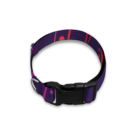 Geometric Star of David Print Dog Collar