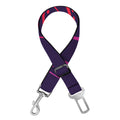 Geometric Star of David Print Dog Seat Belt
