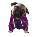 Geometric Star of David Print Dog Zip Up Hoodie