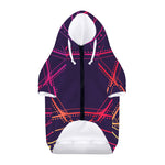Geometric Star of David Print Dog Zip Up Hoodie