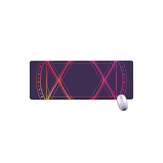 Geometric Star of David Print Extended Mouse Pad