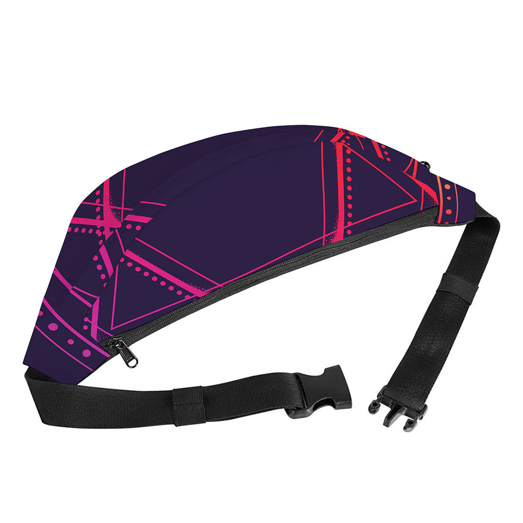 Geometric Star of David Print Fanny Pack