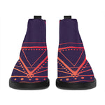 Geometric Star of David Print Flat Ankle Boots