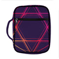 Geometric Star of David Print Front Pocket Bible Bag