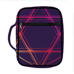 Geometric Star of David Print Front Pocket Bible Bag