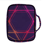 Geometric Star of David Print Front Pocket Bible Bag
