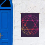Geometric Star of David Print Garden Flag