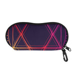 Geometric Star of David Print Glasses Case