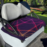 Geometric Star of David Print Golf Cart Seat Cover