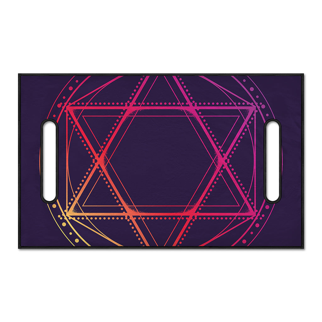 Geometric Star of David Print Golf Cart Seat Cover