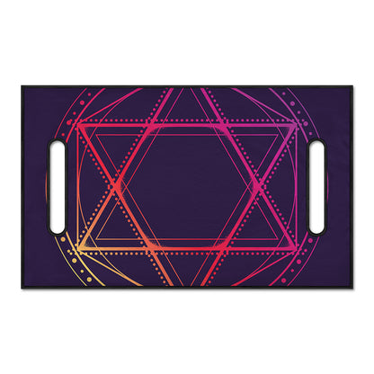 Geometric Star of David Print Golf Cart Seat Cover