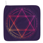 Geometric Star of David Print Hand Towel