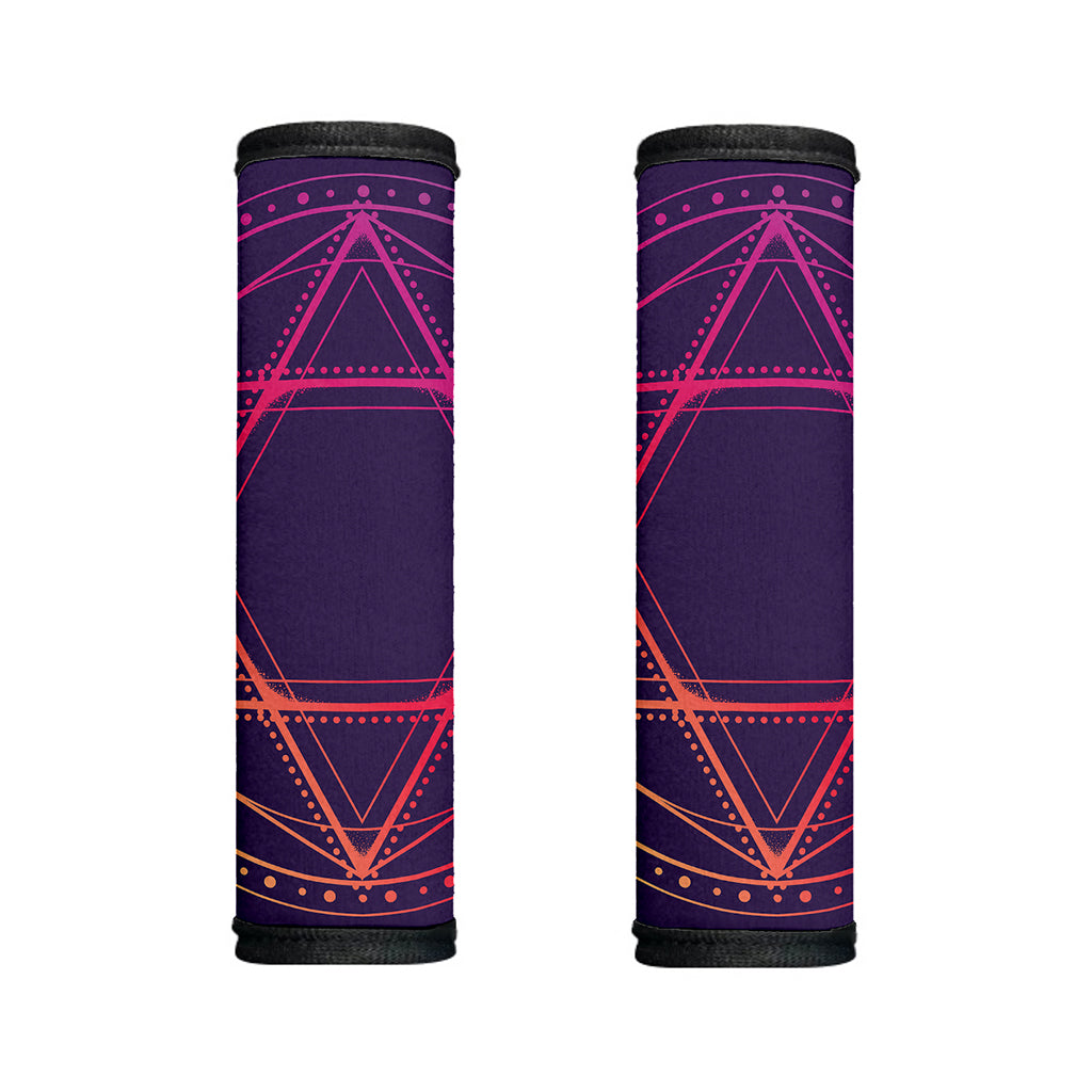 Geometric Star of David Print Handle Covers
