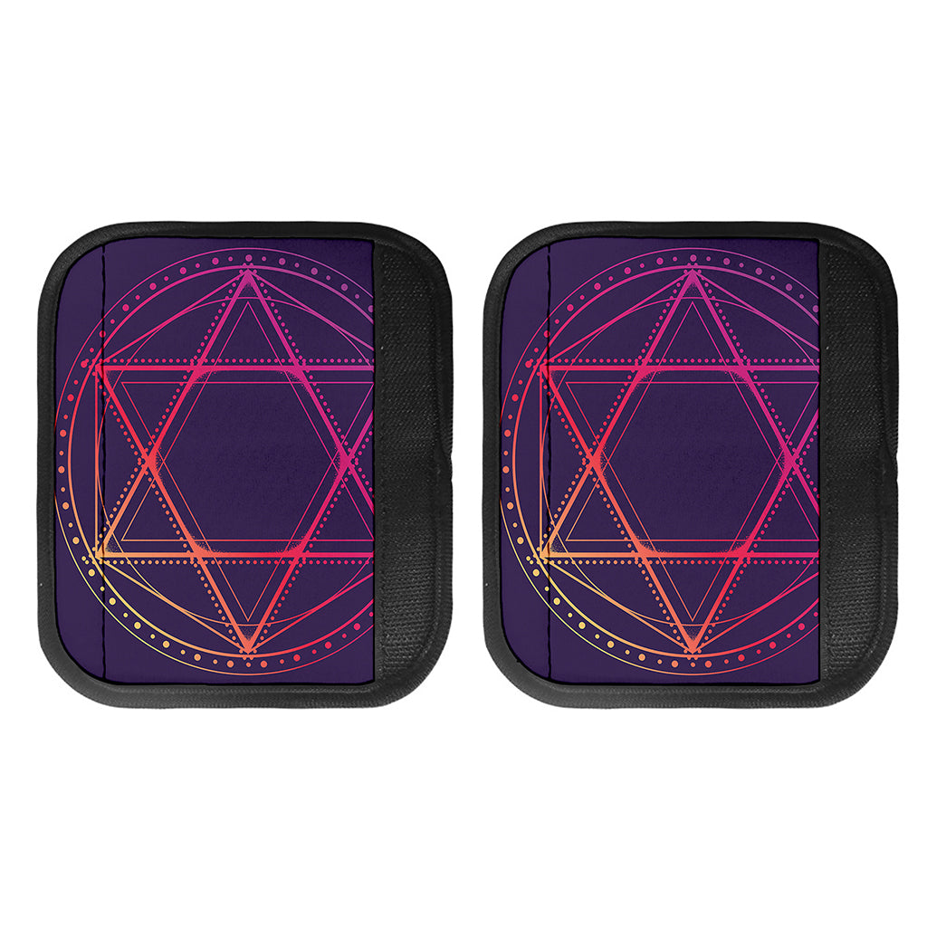 Geometric Star of David Print Handle Covers