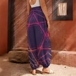 Geometric Star of David Print Harem Pants