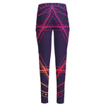 Geometric Star of David Print High-Waisted Pocket Leggings