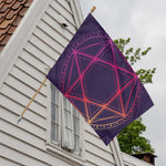 Geometric Star of David Print House Flag