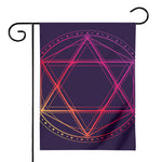 Geometric Star of David Print House Flag