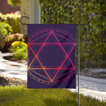 Geometric Star of David Print House Flag
