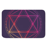 Geometric Star of David Print Indoor Door Mat