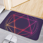 Geometric Star of David Print Indoor Door Mat
