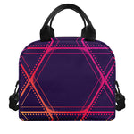 Geometric Star of David Print Insulated Lunch Bag