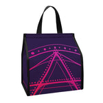 Geometric Star of David Print Insulated Lunch Tote