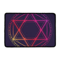 Geometric Star of David Print Kitchen Mat