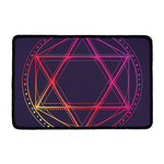 Geometric Star of David Print Kitchen Mat