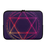 Geometric Star of David Print Laptop Sleeve