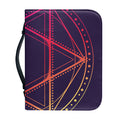 Geometric Star of David Print Leather Bible Cover