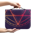 Geometric Star of David Print Leather Bible Cover