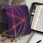 Geometric Star of David Print Leather Bible Cover