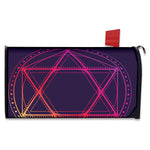Geometric Star of David Print Mailbox Cover