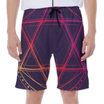 Geometric Star of David Print Men's Beach Shorts