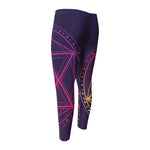 Geometric Star of David Print Men's Compression Pants