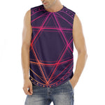 Geometric Star of David Print Men's Fitness Tank Top
