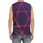 Geometric Star of David Print Men's Fitness Tank Top