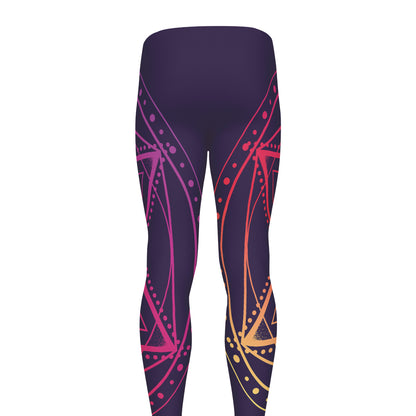 Geometric Star of David Print Men's leggings