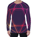 Geometric Star of David Print Men's Long Sleeve T-Shirt