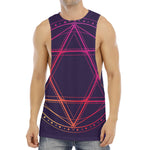 Geometric Star of David Print Men's Muscle Tank Top