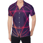 Geometric Star of David Print Men's Shirt
