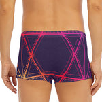 Geometric Star of David Print Men's Short Boxer Briefs