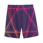 Geometric Star of David Print Men's Sports Shorts