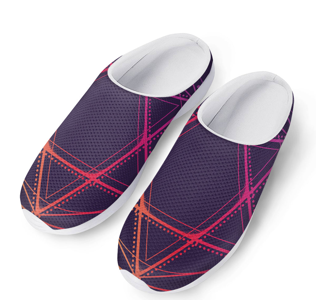 Geometric Star of David Print Mesh Casual Shoes
