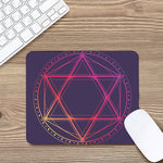 Geometric Star of David Print Mouse Pad