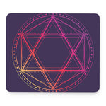 Geometric Star of David Print Mouse Pad